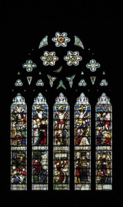 Picture of the great atonement window in the south transept