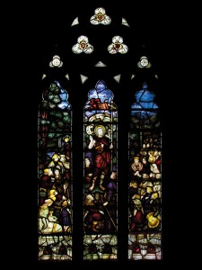 CE Kempe stained glass in the north transept, 1893