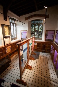 New interpretation displays and artefacts in the baptistry