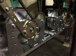 The clock mechanism after electrification, late 2015