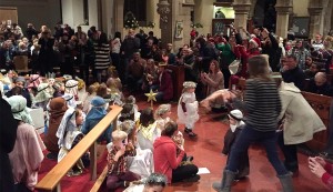 Our packed crib service 2015 at St Mary Magdalene church, Hucknall