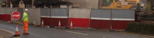 Demolition beside Hucknall Marketplace starts
