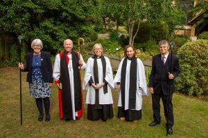 Induction service of Revd Helen Chantry by Bishop of Southwell and Nottingham The Right Reverend Paul Williams and Archdeacon of Newark The Venerable Victoria Ramsey