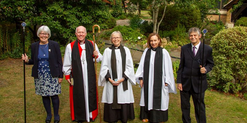 Induction service of Revd Helen Chantry by Bishop of Southwell and Nottingham The Right Reverend Paul Williams and Archdeacon of Newark The Venerable Victoria Ramsey