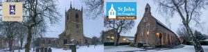 StMM Church and StJE Church in the snow, December 2021