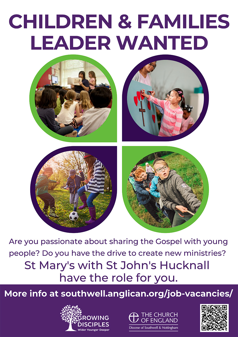 Children-and-Families-Leader-job-advert-for-St-Mary's-with-St-John's-Hucknall-Nottinghamshire