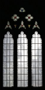 Kempe stained glass window in the north transept, St Mary Magdalene church, Hucknall