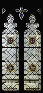 Alexander Gascoigne stained glass window in the Lady Chapel, St Mary Magdalene church, Hucknall
