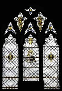 Alexander Gascoigne stained glass window in the Lady Chapel, St Mary Magdalene church, Hucknall