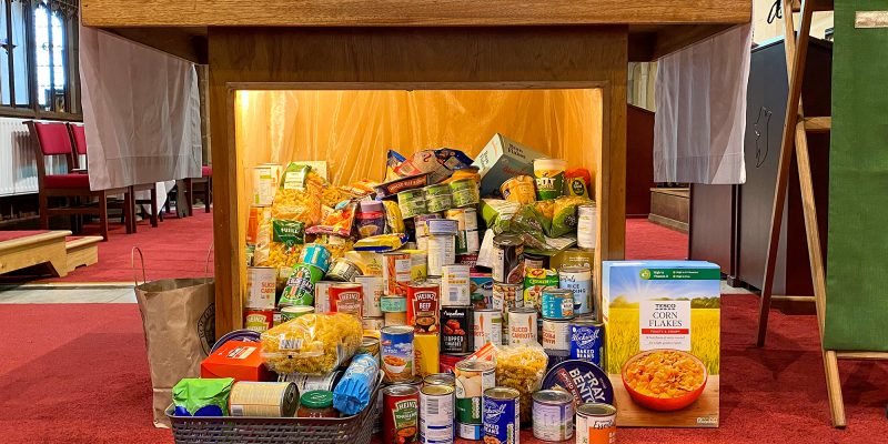 Generous food donations from StMMHucknall to charity Under One Roof